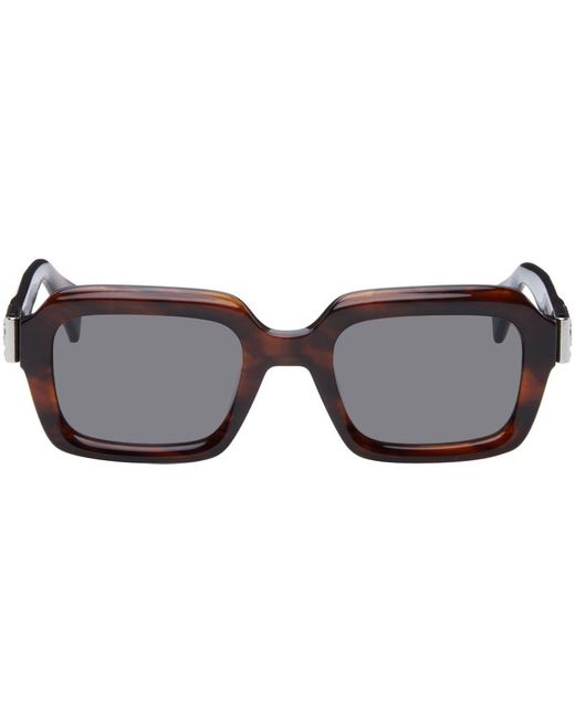 Vivienne Westwood Black Brown Small Square Sunglasses for men