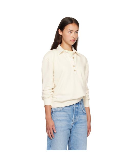 Citizens of Humanity White Off- Vintage Polo