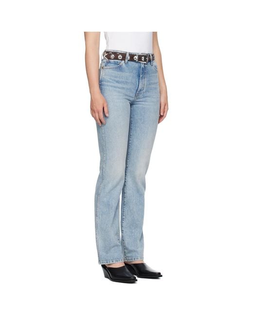 Khaite Blue 'The Danielle' Stretch Jeans