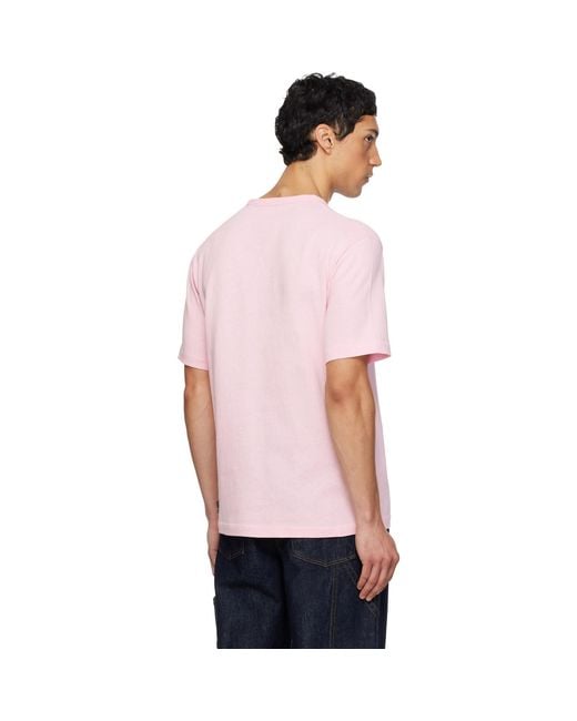 KENZO Pink Paris Winter Holidays' Embroidered T-Shirt for men