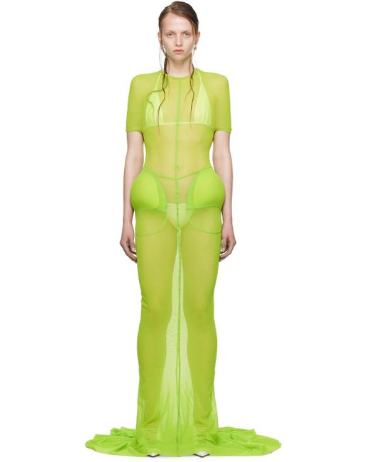 Jean Paul Gaultier Green Shayne Oliver Edition Maxi Dress