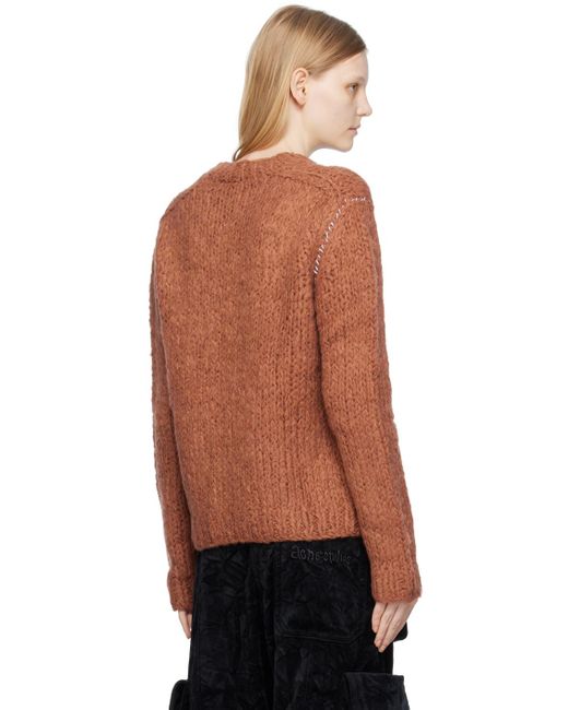 Acne Black Orange Mix Sweater