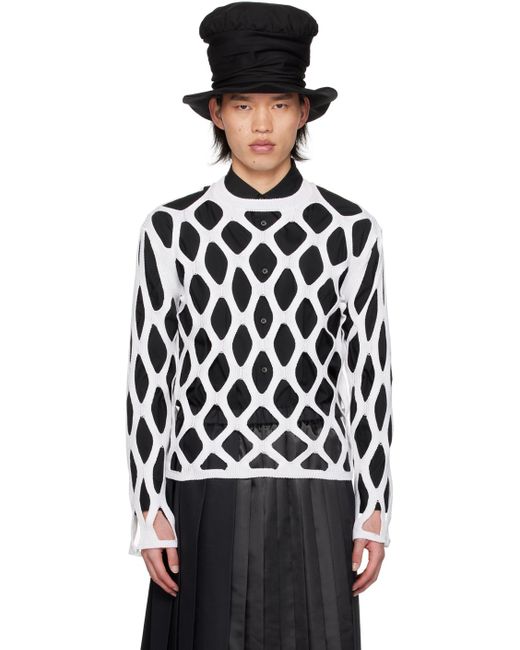 COMME DES GARÇON BLACK Black Comme Des Garçons Cutout Sweater for men
