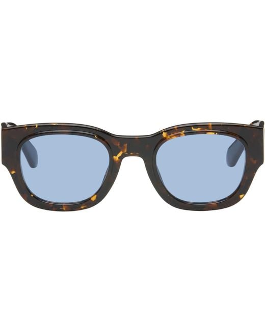 Off-White c/o Virgil Abloh Blue Akron Sunglasses for men