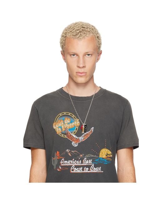 Isabel Marant Metallic New River Long Necklace for men