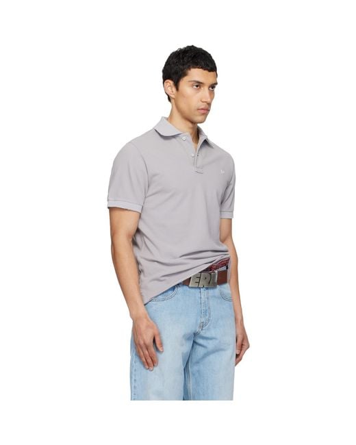 ERL Black Logo Patch Polo for men