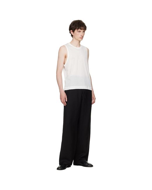 AMI White Off- 'Ami De Coeur' Classic Fit Tank Top for men