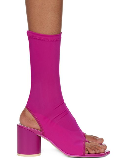 MM6 by Maison Martin Margiela Pink Sock Heels