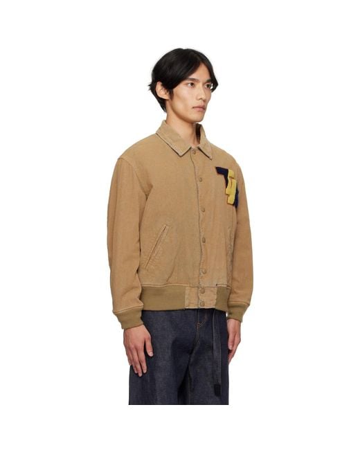 Toga Virilis Blue Flocked Denim Jacket for men