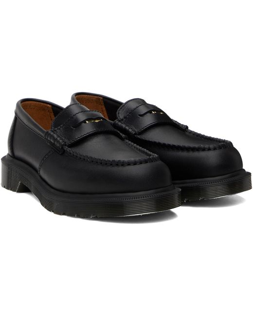 Dr. Martens Black Penton Leather Loafers for men