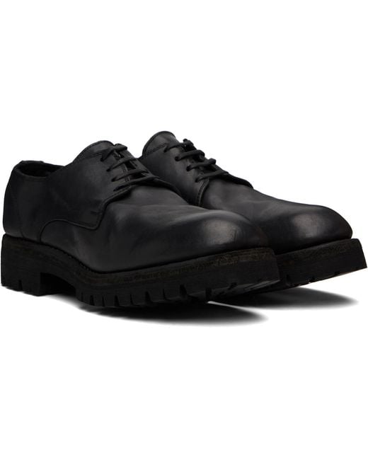 Guidi Black 792V Derbys for men