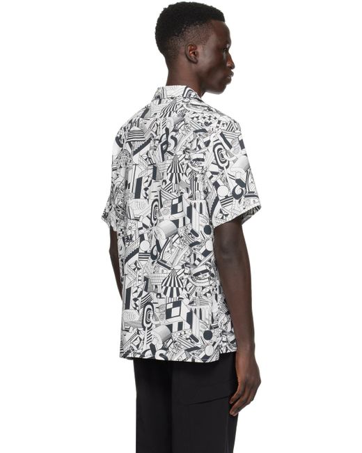 PS by Paul Smith Black & White Graphic Shirt for men