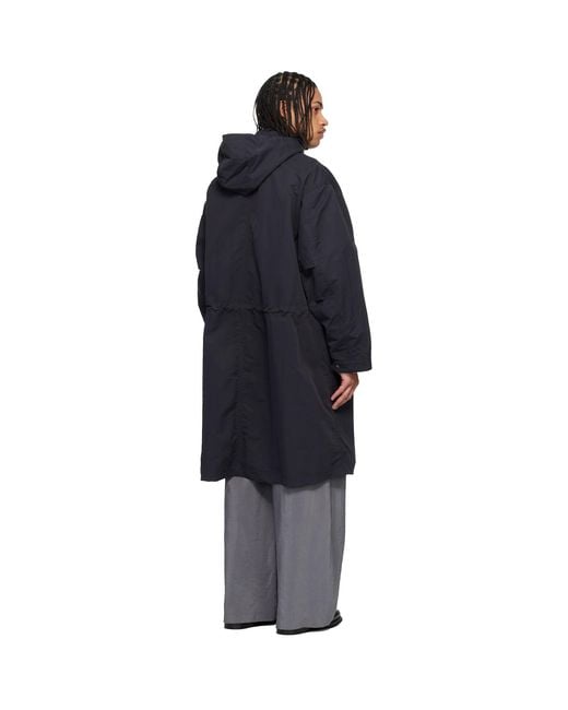 Studio Nicholson Black Lotus Coat for men