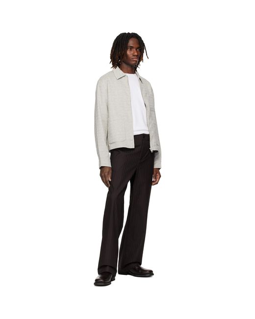 Lacoste Black Twill Trousers for men