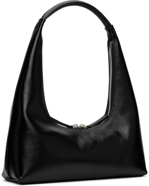 MARGE SHERWOOD Black Crinkled Shoulder Bag