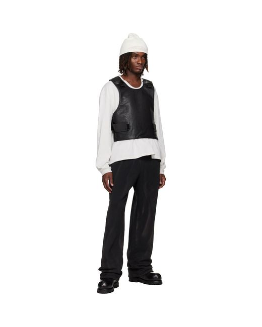 ALEXANDER DIGENOVA Black Trashed Sweatpants for men