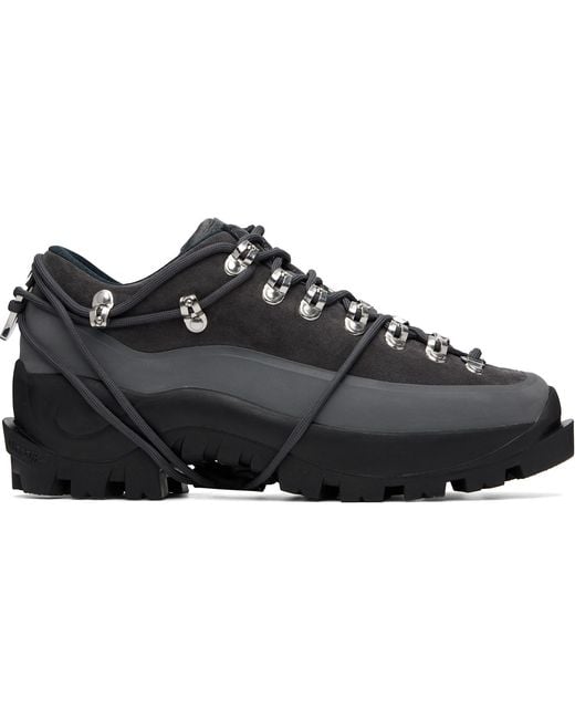 HELIOT EMIL Black Low Hiking Boots for men