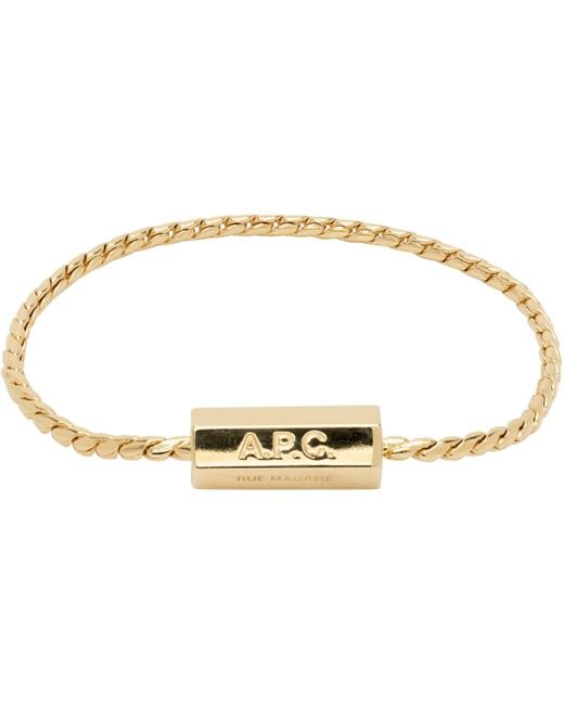 A.P.C. Black Angle Bracelet