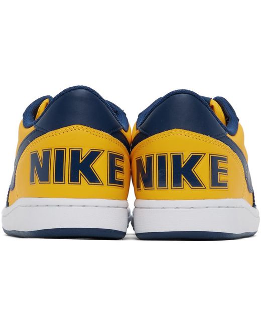 Nike Black Navy & Yellow Terminator Low Sneakers for men