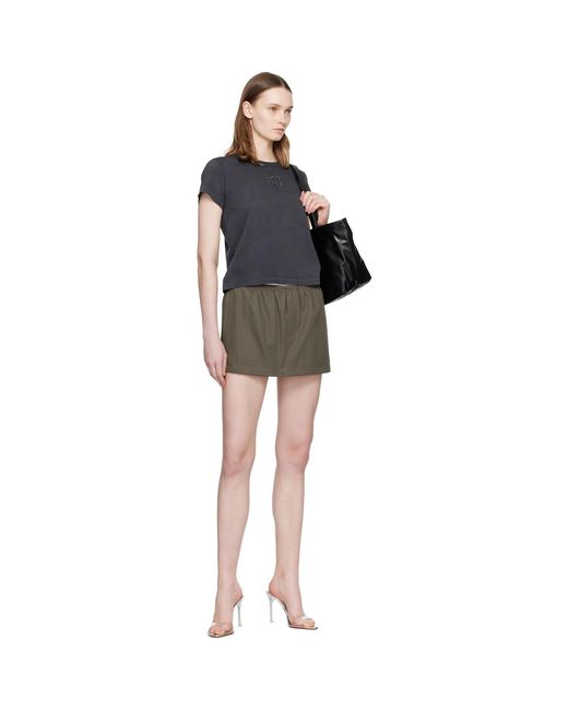 Alexander Wang Multicolor Hotfix Logo Shrunken T-shirt