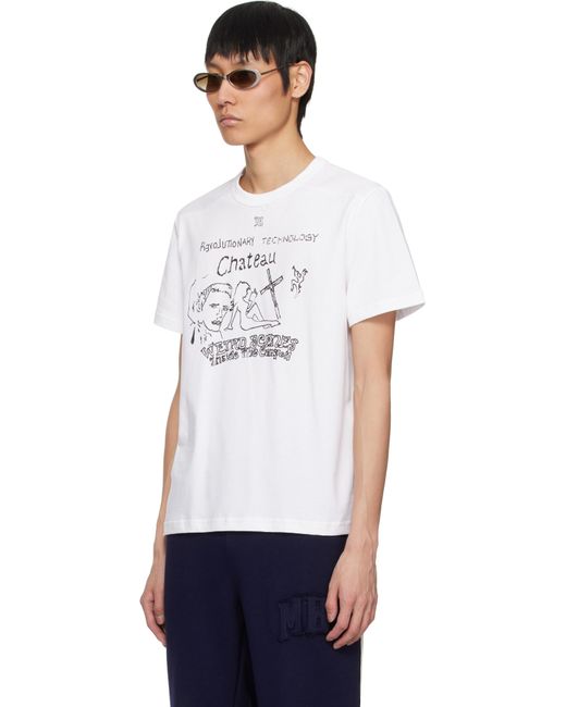 メンズ M I S B H V ホワイト 'Weird Scenes' Small Tシャツ Black