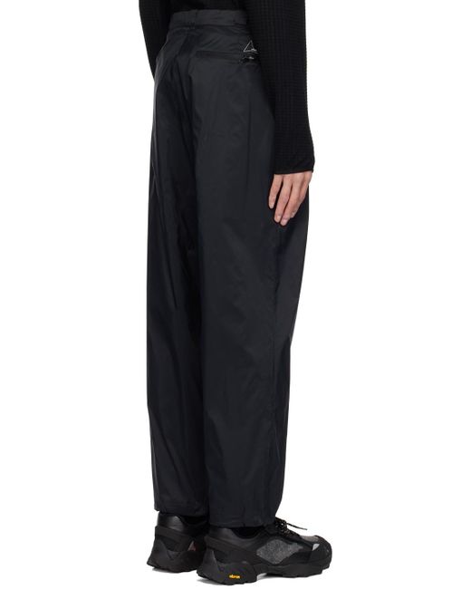 Roa Black Packable Trousers for men