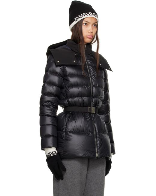 Burberry Black Belted Down Puffer Jacket