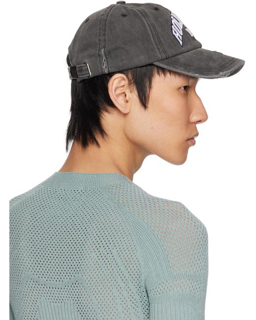 メンズ M I S B H V ブラック 'Hollywood Baby' キャップ Blue
