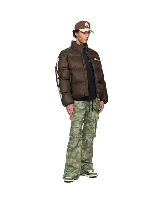 Amiri Brown Bones Down Jacket for men