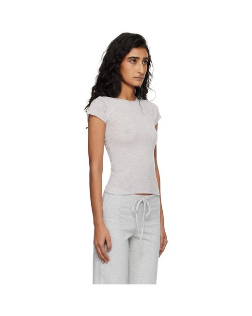 Skims Black Featherweight Cashmere Tee