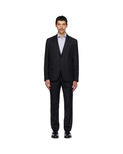 Paul Smith Black Tailored Two-Button Suit for men