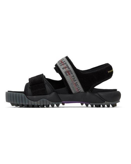 Off White c o Virgil Abloh Black Oddsy Minimal Trekking Sandals