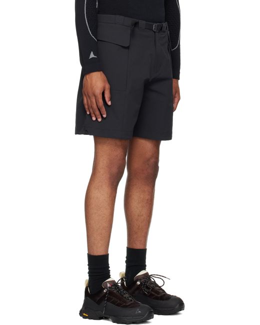 Roa Black Duty Shorts for men