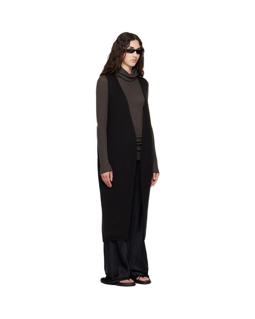 Rick Owens Black Tower Cyclops Vest