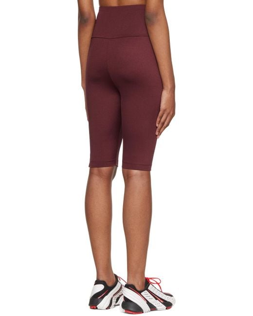 Wolford Red The Workout Biker Shorts