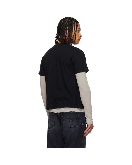 R13 Black 'Eye Roll' Boy T-Shirt for men