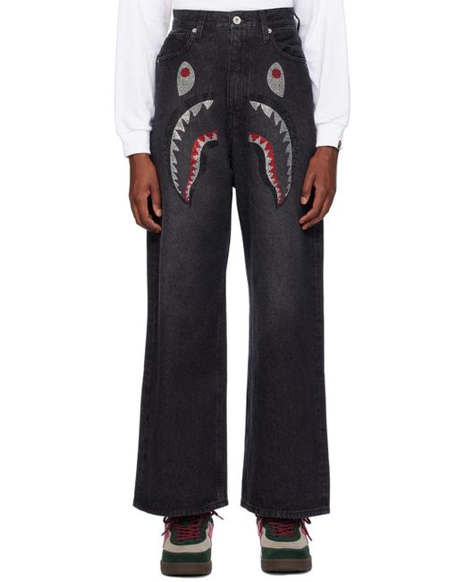 A Bathing Ape Shark Jeans in Black Lyst