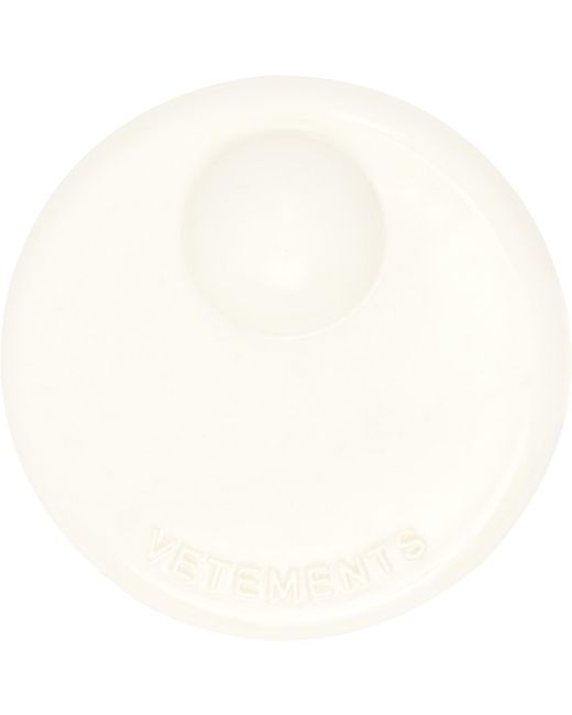 Vetements White Security Tag Brooch