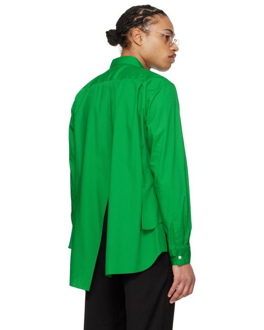 Comme des Garçons Green Vented Shirt for men