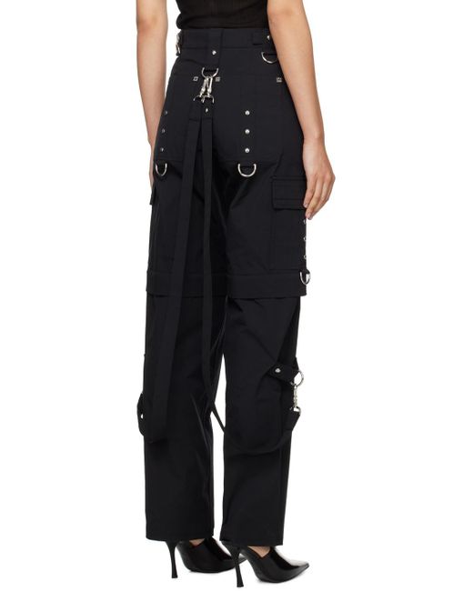 Pantalon noir à panneaux amovibles Givenchy en coloris Black