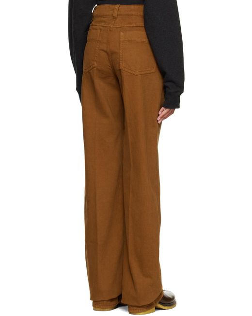 Lemaire Brown High Waisted Jeans