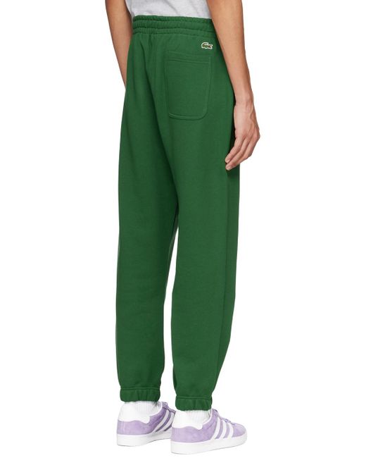 Lacoste Green Drawstring Lounge Pants for men