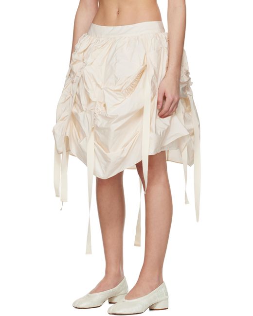 Renaissance Renaissance Natural Ssense Exclusive Bridal Capsule Versailles Midi Skirt
