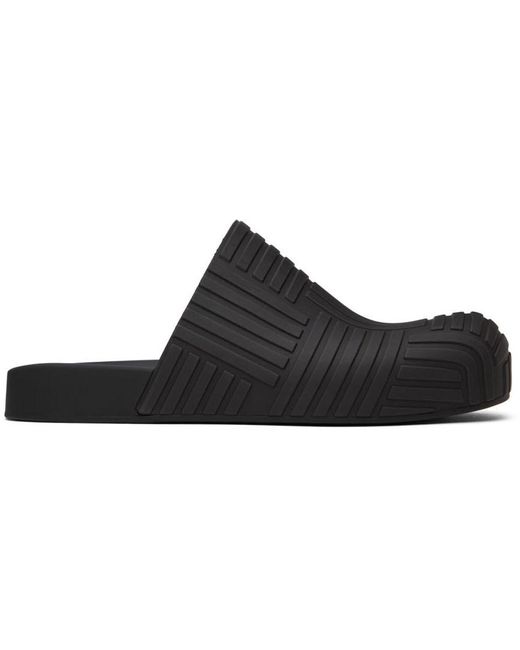 Bottega Veneta Black Slider Loafers for men