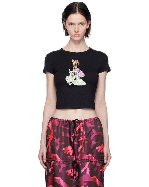 Anna Sui Red Graphic T-shirt