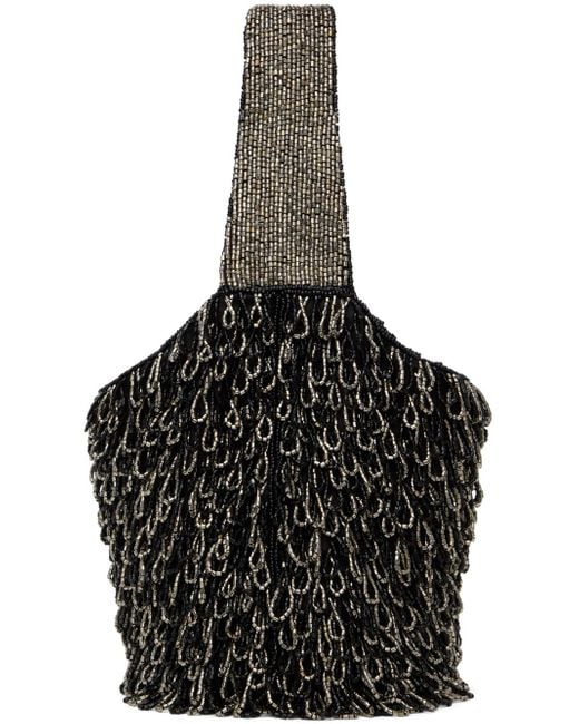 Staud Black Haruko Beaded Bag