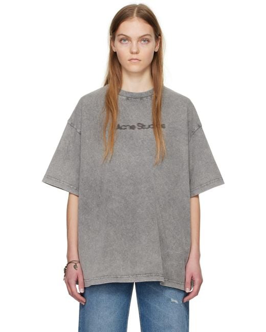 Acne Gray Faded T-shirt