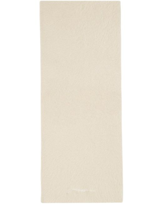 Jacquemus Natural Off-white Le Papier 'l'écharpe Neve' Scarf