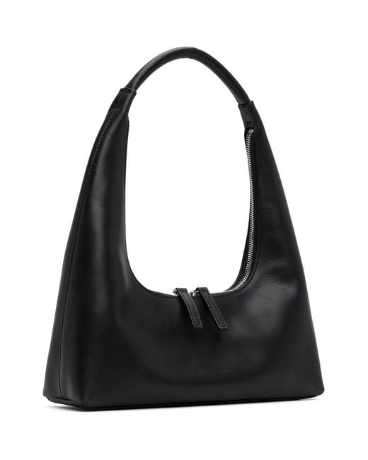 MARGE SHERWOOD Black Leather Shoulder Bag