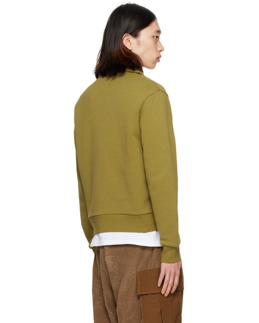 Moncler Green Khaki Patch Sweater for men